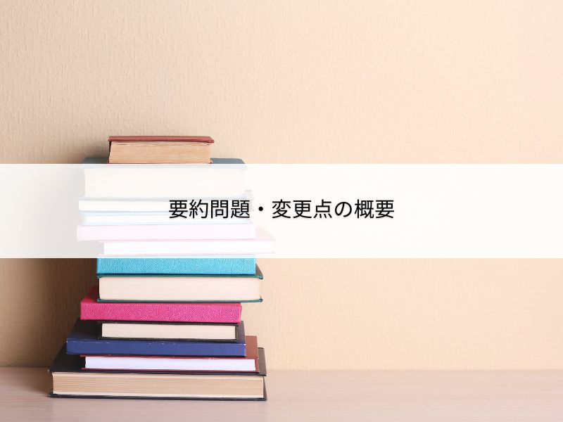 要約問題、変更点の概要